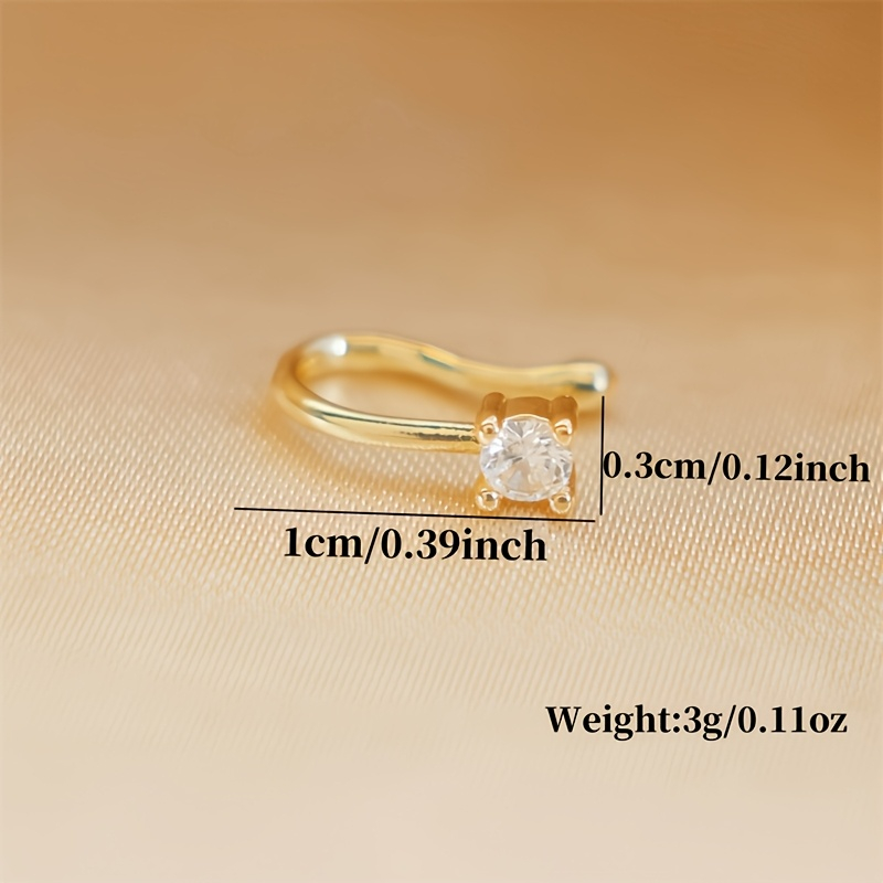 1-Piece Round Zircon Non Perfo - Body Jewelry Materials ulasan dan harga