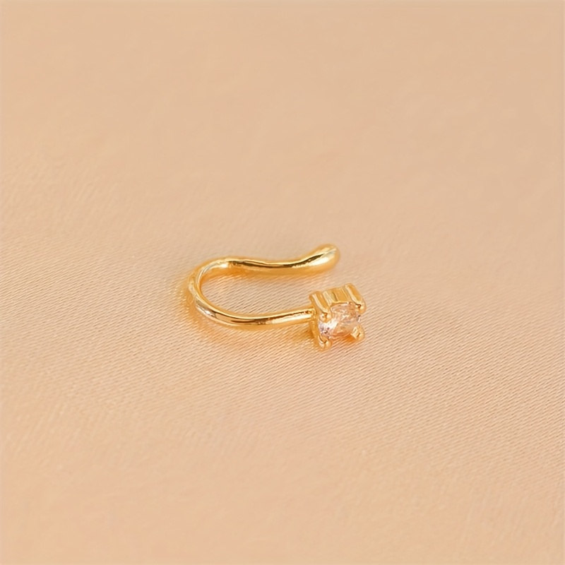 1-Piece Round Zircon Non Perfo - Body Jewelry Materials ulasan dan harga