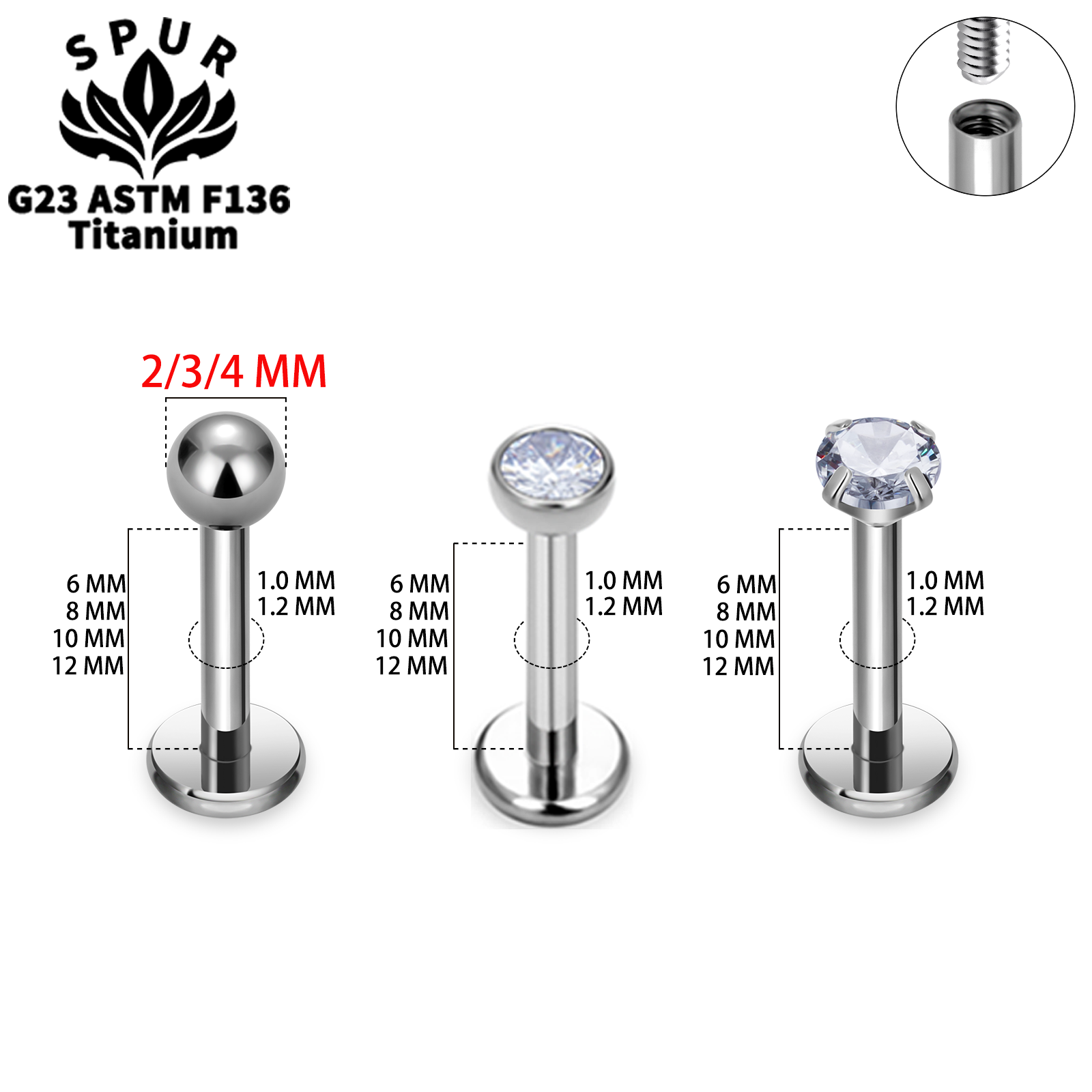 On Sale 10/50pc 16G/18G G23 Ti - Body Jewelry On Sale ulasan dan harga