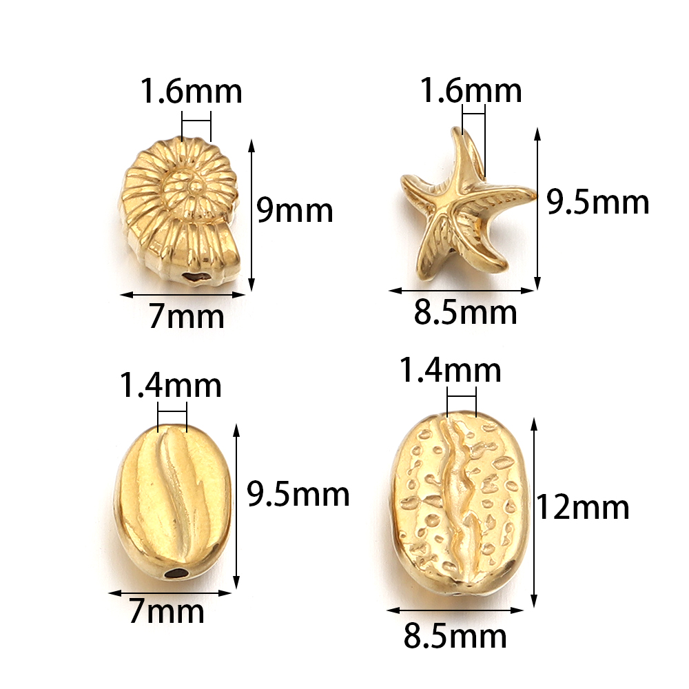 5pcs Stainless Steel Ocean Ani - Body Jewelry Beach ulasan dan harga
