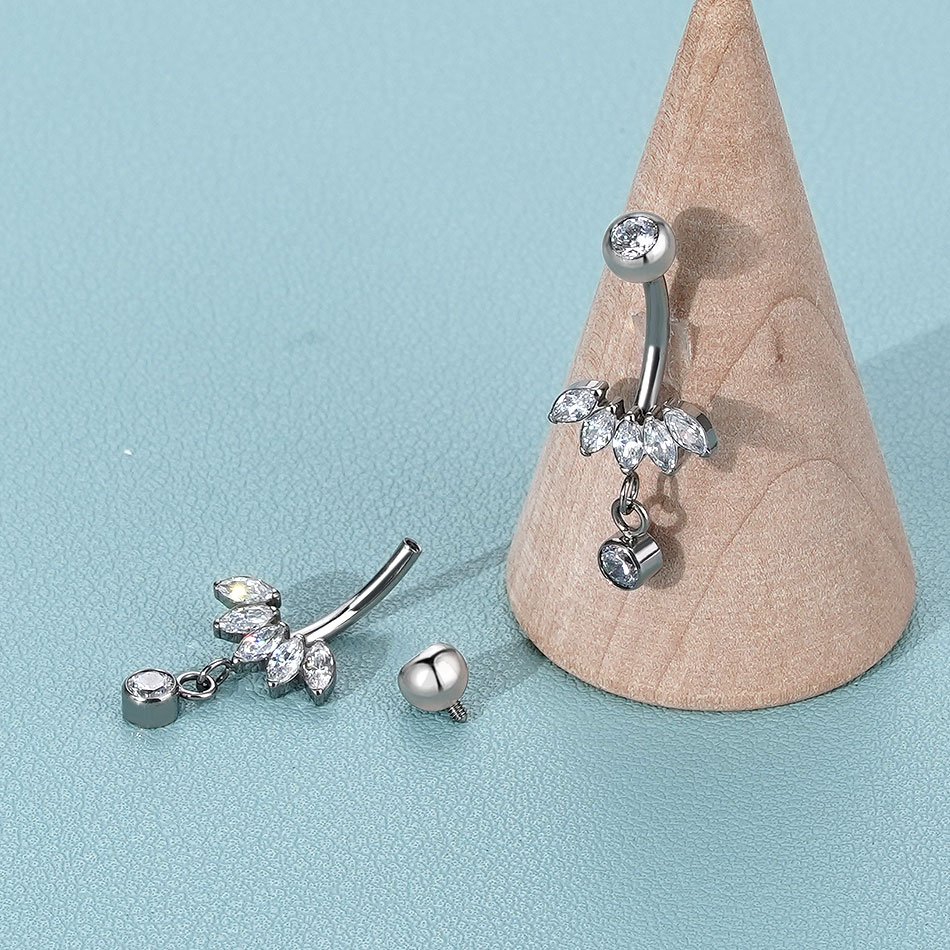 1PC Titanium Belly Button Ring - Body Jewelry Changing Kit ulasan dan harga
