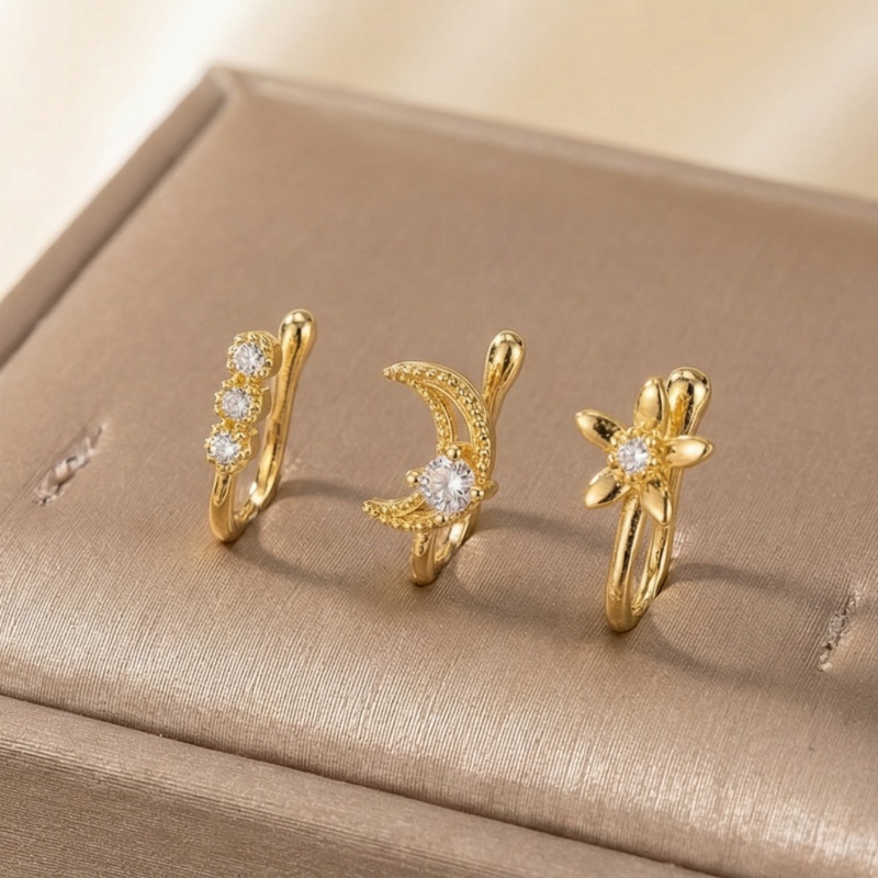 3-piece retro light luxury nos - Body Jewelry Materials ulasan dan harga