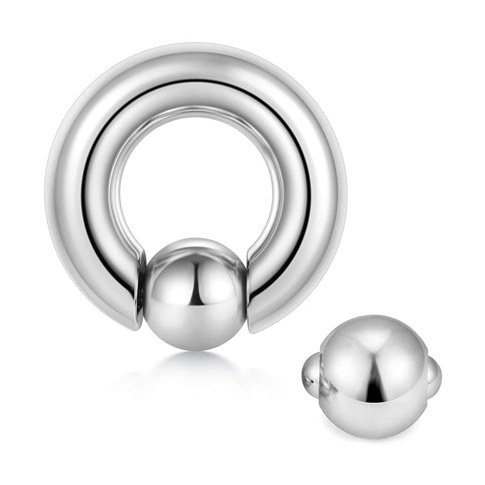 1PC Stainless Steel Large Size - Body Jewelry Ear Gauges ulasan dan harga