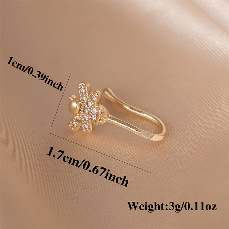 1-piece cute little bee zircon - Body Jewelry Materials ulasan dan harga
