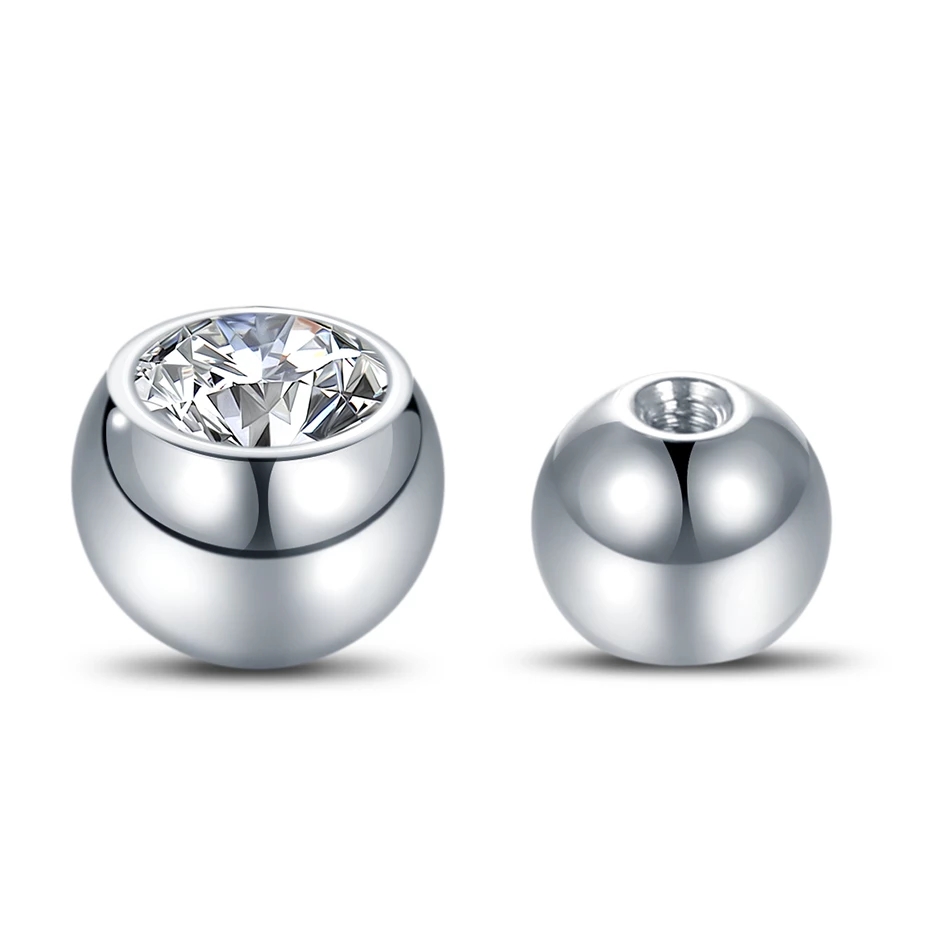 10Pcs G23 Titanium External Th - Body Jewelry Replacement Ball ulasan dan harga