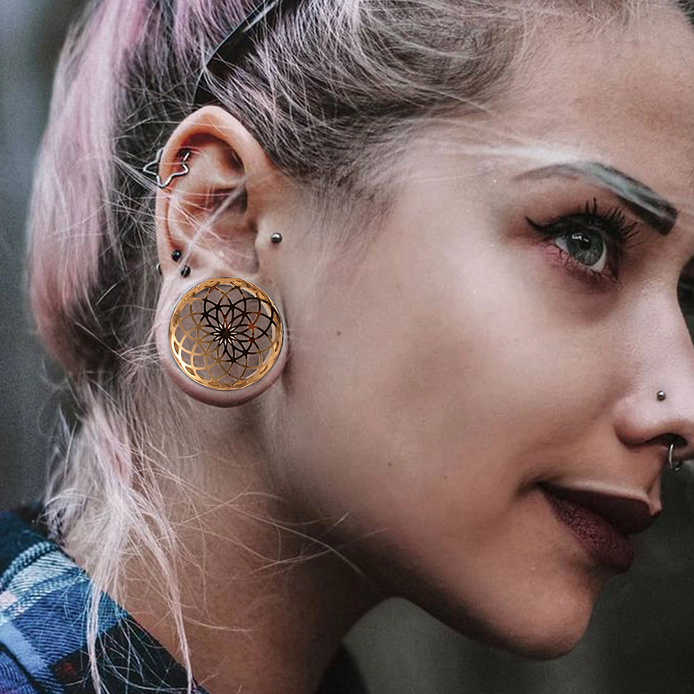 Vankula 2PCS 316 Stainless Ste - Body Jewelry Ear Gauges ulasan dan harga